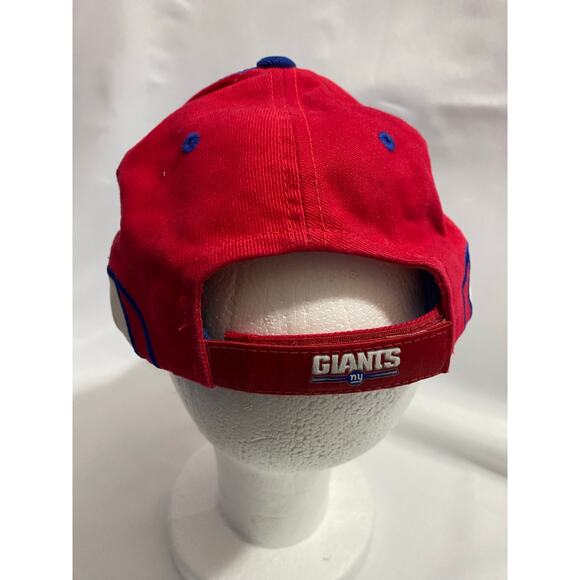 New York Giants NYG Reebok Hat Red White Blue NY Mens Red Cap One Size Adjustabl - Picture 8 of 8
